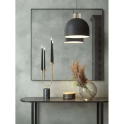 LUCEO Lámpara Colgante Redonda Ø28 Negro/Transparente - AYTM -Iluminación Tienda De Ventas 071