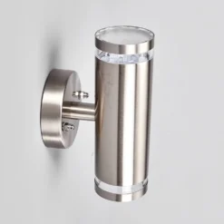 Tiberius Aplique De Pared Exterior Steel - Lindby -Iluminación Tienda De Ventas 42510965026265