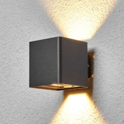 Aaron Aplique Exterior IP54 Graphite - Lucande -Iluminación Tienda De Ventas 42510965031973