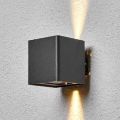 Aaron Aplique Exterior IP54 Graphite - Lucande -Iluminación Tienda De Ventas 42510965031974