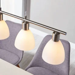 Simeon Lámpara Colgante White/Nickel - Lindby -Iluminación Tienda De Ventas 42510965058635