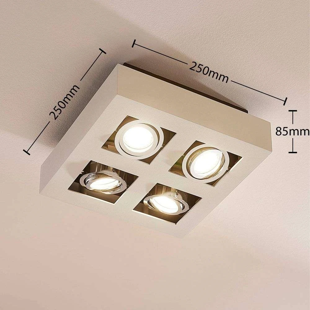 Vince 4 Lámpara De Techo Square Blanco - Arcchio 4 Vince 4 Lámpara De Techo Square Blanco - Arcchio - Imagen 4