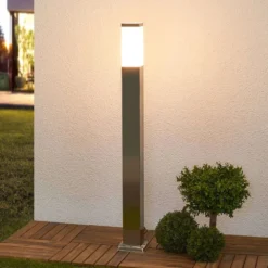 Lorian Lámpara Para Jardín H100 Steel - Lindby -Iluminación Tienda De Ventas 42510965179344