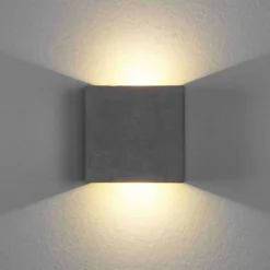 Yva LED Aplique De Pared Concrete - Lindby -Iluminación Tienda De Ventas 42510965244203
