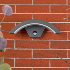 Jule Udendørs Aplique De Pared W/Sensor Graphite/White - Lucande -Iluminación Tienda De Ventas 42510965280223