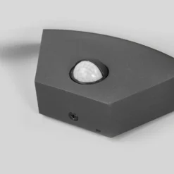 Jule Udendørs Aplique De Pared W/Sensor Graphite/White - Lucande -Iluminación Tienda De Ventas 42510965280225