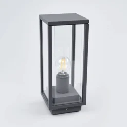 Annalea Lámpara Exterior/Jardín H35 Dark Grey/Clear - Lucande -Iluminación Tienda De Ventas 42510965285963