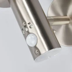 Djori Aplique De Pared Exterior W/Sensor Steel - Lindby -Iluminación Tienda De Ventas 42510965287255