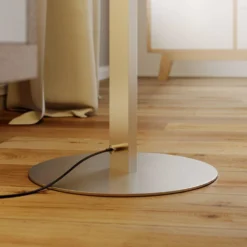 Auron Lámpara De Pie Nickel/White - Lindby 10 Auron Lámpara De Pie Nickel/White - Lindby -Iluminación Tienda De Ventas 42510965309405