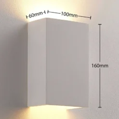 Colja Square Aplique De Pared White - Lindby -Iluminación Tienda De Ventas 42510965336444