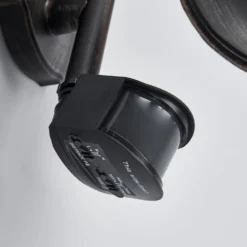 Daphne Aplique De Pared Exterior W/Sensor Antique Black - Lindby -Iluminación Tienda De Ventas 42510965338805