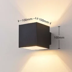 Rocco LED Aplique De Pared Negro - Arcchio -Iluminación Tienda De Ventas 42510965358845