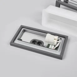 Aurelien Cover Long Udendørs Aplique De Pared Dark Grey/White - Lucande -Iluminación Tienda De Ventas 42510965379496