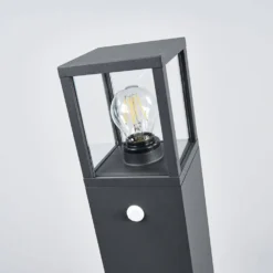 Klemens Short Lámpara Exterior/Jardín IP54 W/Sensor Graphite - Lucande -Iluminación Tienda De Ventas 42510965387794