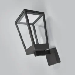 Chaja Udendørs Aplique De Pared Dark Grey/Clear - Lucande -Iluminación Tienda De Ventas 42510965389393