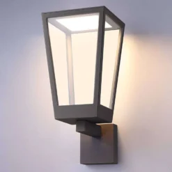 Chaja Udendørs Aplique De Pared Dark Grey/Clear - Lucande -Iluminación Tienda De Ventas 42510965389396