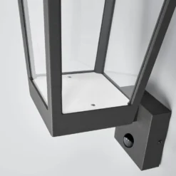 Chaja Udendørs Aplique De Pared W/SensorDark Grey/Clear - Lucande -Iluminación Tienda De Ventas 42510965389465