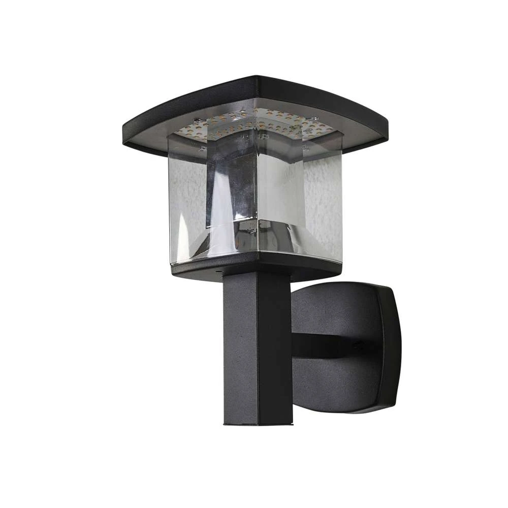 Askan Aplique De Pared Exterior Black/Clear - Lindby 1 Askan Aplique De Pared Exterior Black/Clear - Lindby