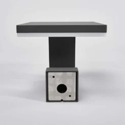 Olesia Aplique Pared Exterior W/Sensor Dark Grey/Opal - Lucande -Iluminación Tienda De Ventas 42510965442996