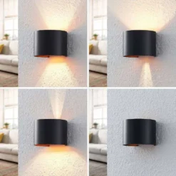 Zuzana Aplique De Pared Round Negro/Oro - Arcchio 11 Zuzana Aplique De Pared Round Negro/Oro - Arcchio -Iluminación Tienda De Ventas 42510965451596