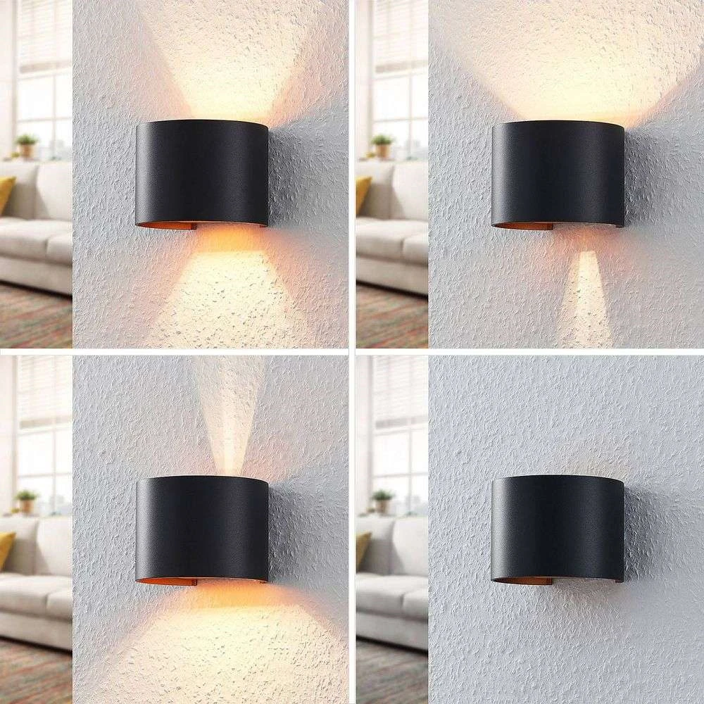Zuzana Aplique De Pared Round Negro/Oro - Arcchio 6 Zuzana Aplique De Pared Round Negro/Oro - Arcchio - Imagen 6