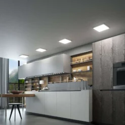 Solvie LED Lámpara De Techo Square Plata/Blanco - Arcchio 8 Solvie LED Lámpara De Techo Square Plata/Blanco - Arcchio -Iluminación Tienda De Ventas 42510965460573