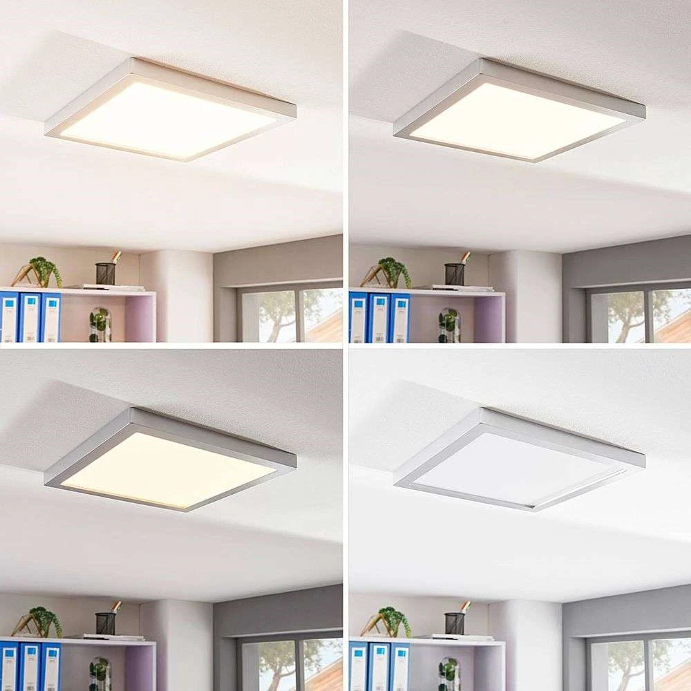 Solvie LED Lámpara De Techo Square Plata/Blanco - Arcchio 4 Solvie LED Lámpara De Techo Square Plata/Blanco - Arcchio - Imagen 4