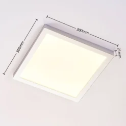 Solvie LED Lámpara De Techo Square Plata/Blanco - Arcchio 11 Solvie LED Lámpara De Techo Square Plata/Blanco - Arcchio -Iluminación Tienda De Ventas 42510965460576