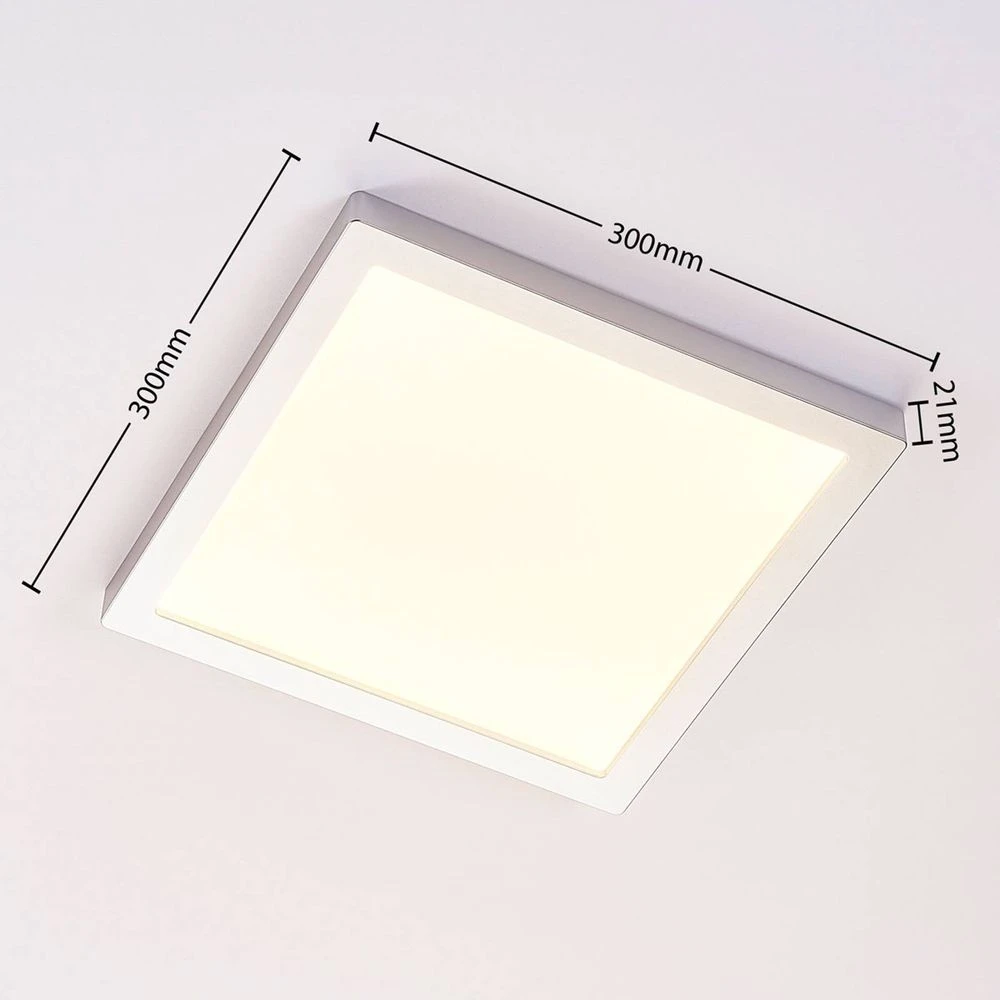 Solvie LED Lámpara De Techo Square Plata/Blanco - Arcchio 6 Solvie LED Lámpara De Techo Square Plata/Blanco - Arcchio - Imagen 6