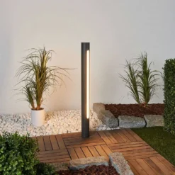 Tomas Lámpara Para Jardín H75 Dark Grey/White - Lucande -Iluminación Tienda De Ventas 42510965476964