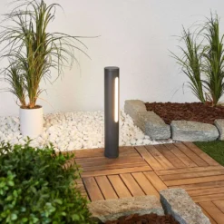 Tomas Lámpara Para Jardín H40 Dark Grey/White - Lucande -Iluminación Tienda De Ventas 42510965477025