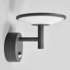 Fenia Aplique Pared Exterior W/Sensor Anthracite/Opal - Lucande -Iluminación Tienda De Ventas 42510965479935