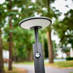 Fenia Lámpara Para Jardín W/Sensor Anthracite/Opal - Lucande -Iluminación Tienda De Ventas 42510965480135