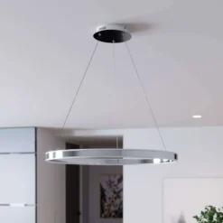 Lyani Lámpara Colgante Ø80 Chrome/White - Lucande -Iluminación Tienda De Ventas 42510965502523