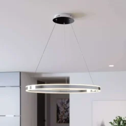 Lyani Lámpara Colgante Ø80 Chrome/White - Lucande -Iluminación Tienda De Ventas 42510965502524