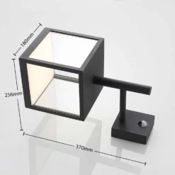 Cube Aplique Pared Exterior M/Sensor Graphite/Clear - Lucande 9 Cube Aplique Pared Exterior M/Sensor Graphite/Clear - Lucande -Iluminación Tienda De Ventas 42510965504124