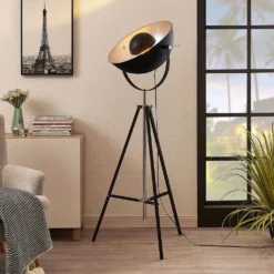 Muriel Lámpara De Pie Smart Home Black/Silver - Lindby -Iluminación Tienda De Ventas 42510965520654