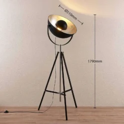 Muriel Lámpara De Pie Smart Home Black/Silver - Lindby -Iluminación Tienda De Ventas 42510965520656