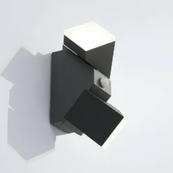 Sally Aplique De Pared Exterior W/Sensor Dark Grey/White - Lindby -Iluminación Tienda De Ventas 42510965543976