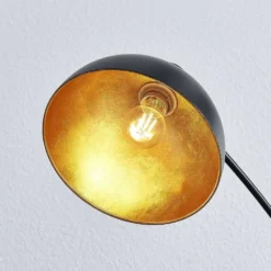 Phileas Lámpara De Pie Black/Gold - Lindby -Iluminación Tienda De Ventas 4251096555387 4