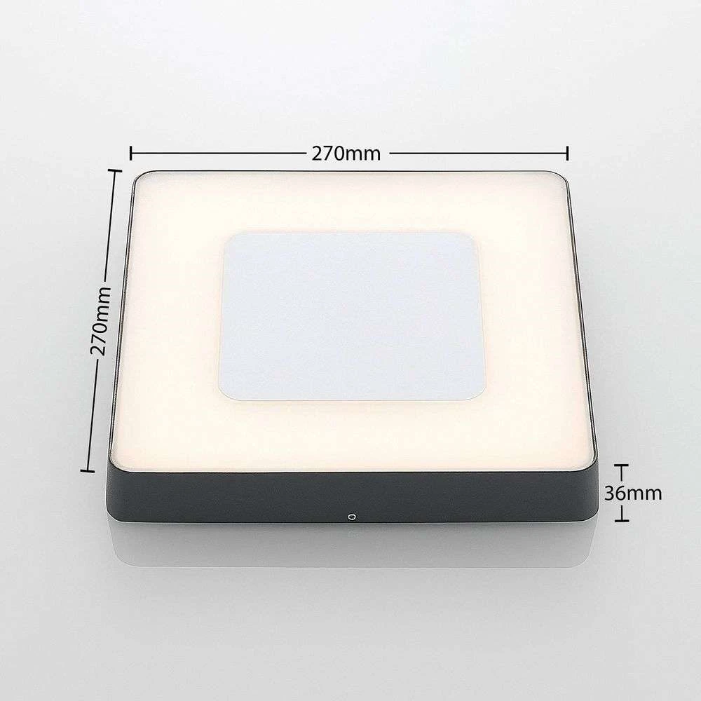 Sora Udendørs Lámpara De Techo White/Dark Grey - Lucande 3 Sora Udendørs Lámpara De Techo White/Dark Grey - Lucande - Imagen 3