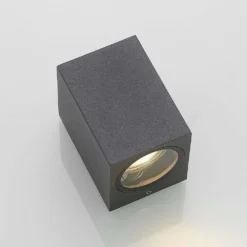 Lavina Down Aplique Pared Exterior Dark Grey - Lucande -Iluminación Tienda De Ventas 42510965559746