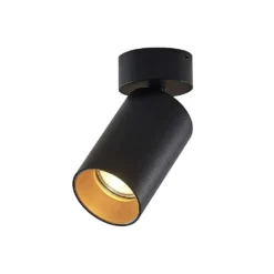 Brinja 1 Lámpara De Techo Round Negro - Arcchio