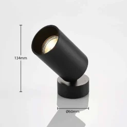 Brinja 1 Lámpara De Techo Round Negro - Arcchio -Iluminación Tienda De Ventas 4251096556681strahler brinja gu10 schwarz 1 fl rund3