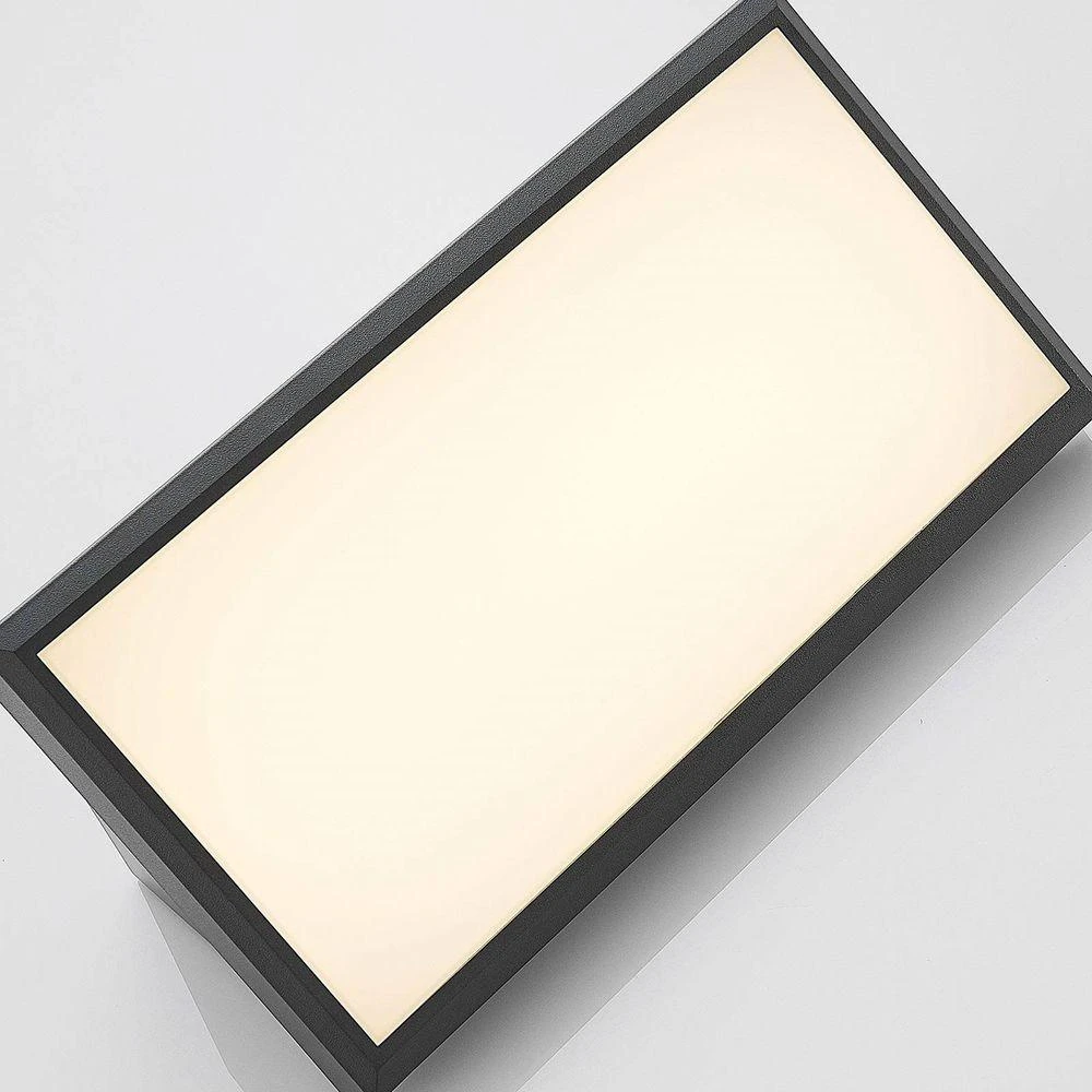 Abby Aplique De Pared Exterior W/Sensor Dark Grey/White - Lindby 6 Abby Aplique De Pared Exterior W/Sensor Dark Grey/White - Lindby - Imagen 6