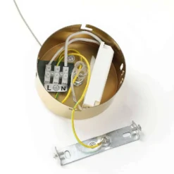 Hayley 1 Lámpara Colgante Ø9 Clear/Gold - Lucande -Iluminación Tienda De Ventas 42510965624396