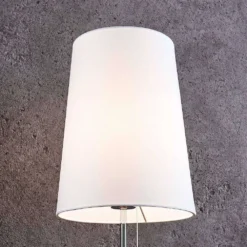 Pordis Lámpara De Pie Chrome/White - Lucande -Iluminación Tienda De Ventas 42510965634504