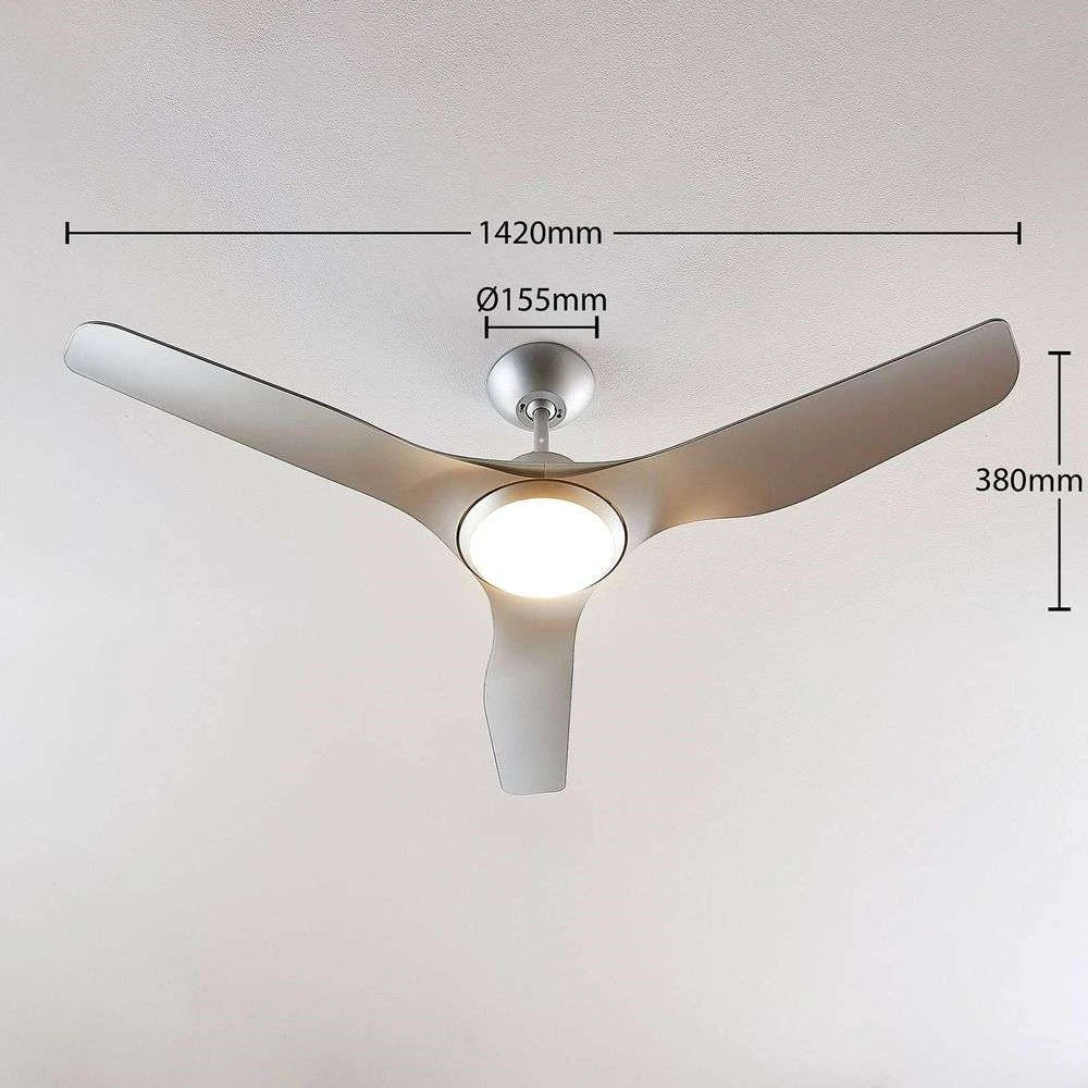 Pira Ventilador De Techo Ø127 Silver - Arcchio 3 Pira Ventilador De Techo Ø127 Silver - Arcchio - Imagen 3