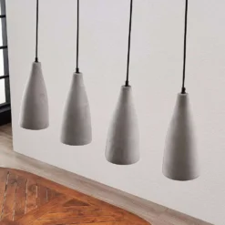Sanne Lámpara Colgante Concrete - Lindby -Iluminación Tienda De Ventas 42510965673284