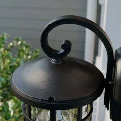 Ankea Aplique De Pared Exterior Black/Clear - Lindby -Iluminación Tienda De Ventas 42510965681725